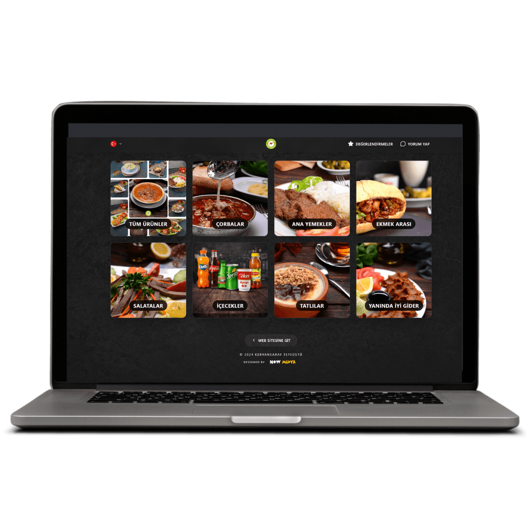 QR Menü Ana Görünüm